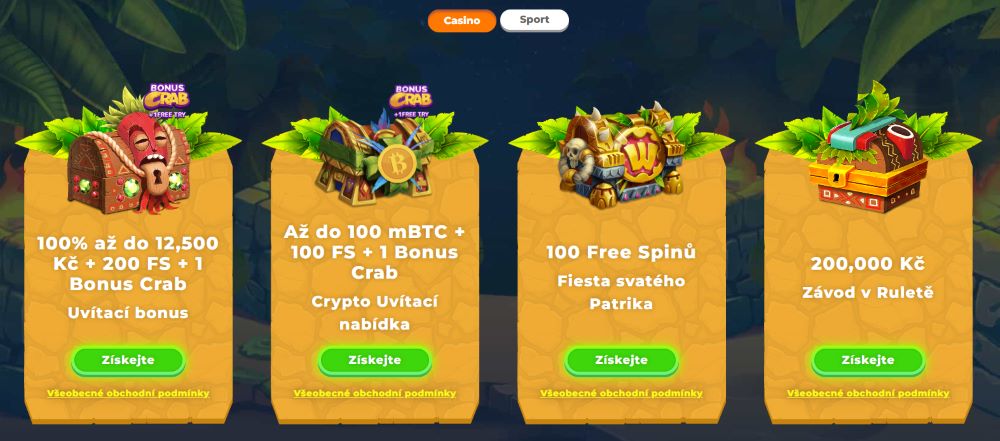 Uvítací bonus na Wazamba