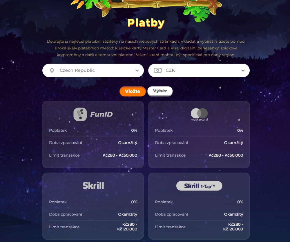 Wazamba casino